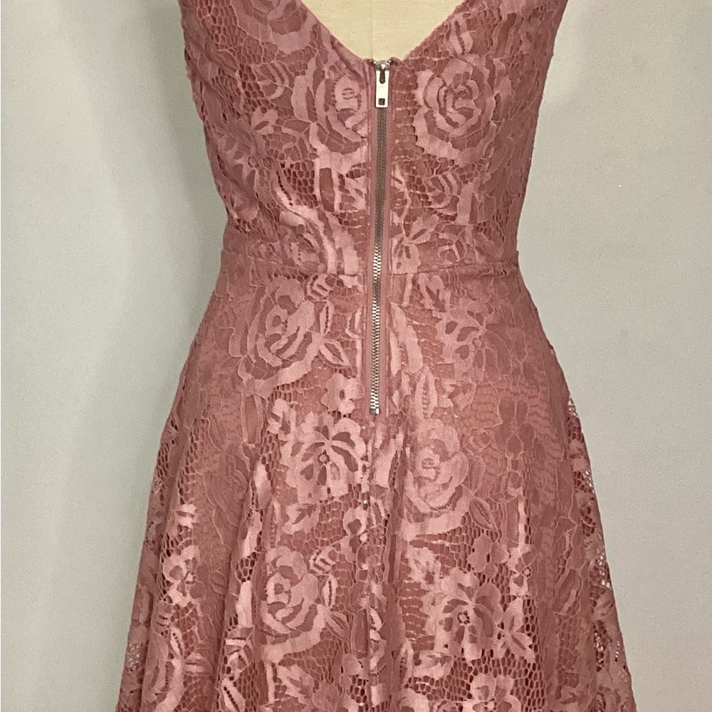 Speechless Floral Lace Midi Dress - Rose Pink Size XS - Picture 7 of 10